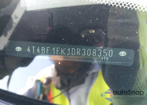 2013 Toyota Camry Le from USA, damaged, VIN 4T4BF1FK1DR308350